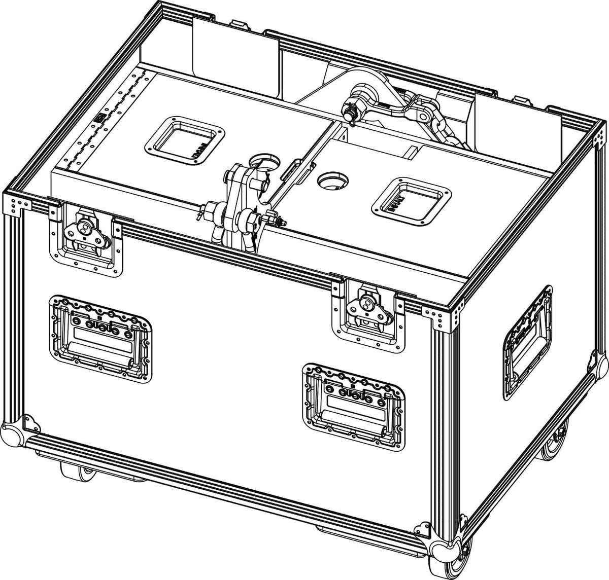 d&b audiotechnik E7814.000 touring case for XSL8 or XSL12, view 2