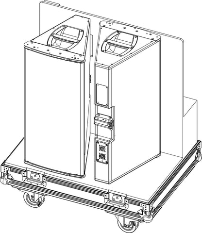 d&b audiotechnik E7927.000 Touring Case for AL60 / AL90 Speakers - Holds 2