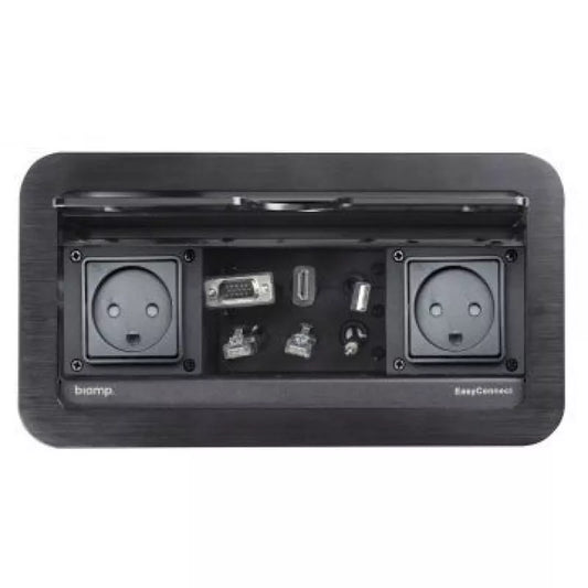 Biamp EasyConnect EC-P-DK Tabletop Connectivity Box, DK Version