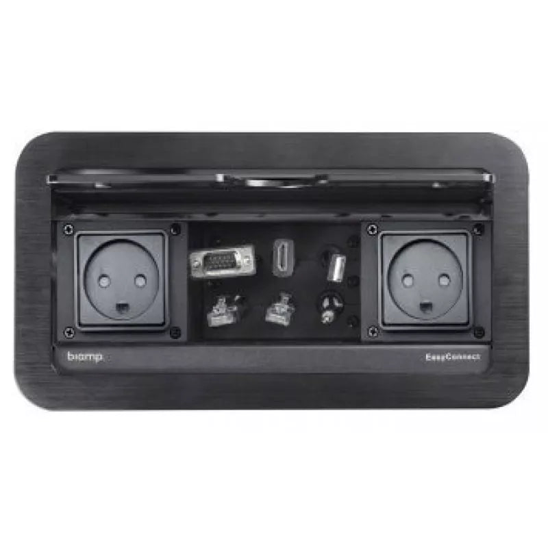 Biamp EasyConnect EC-P-UNI Tabletop Connectivity Box, UNI Version