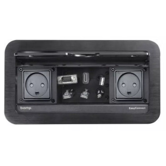 Biamp EasyConnect EC-P-UNI Tabletop Connectivity Box, UNI Version