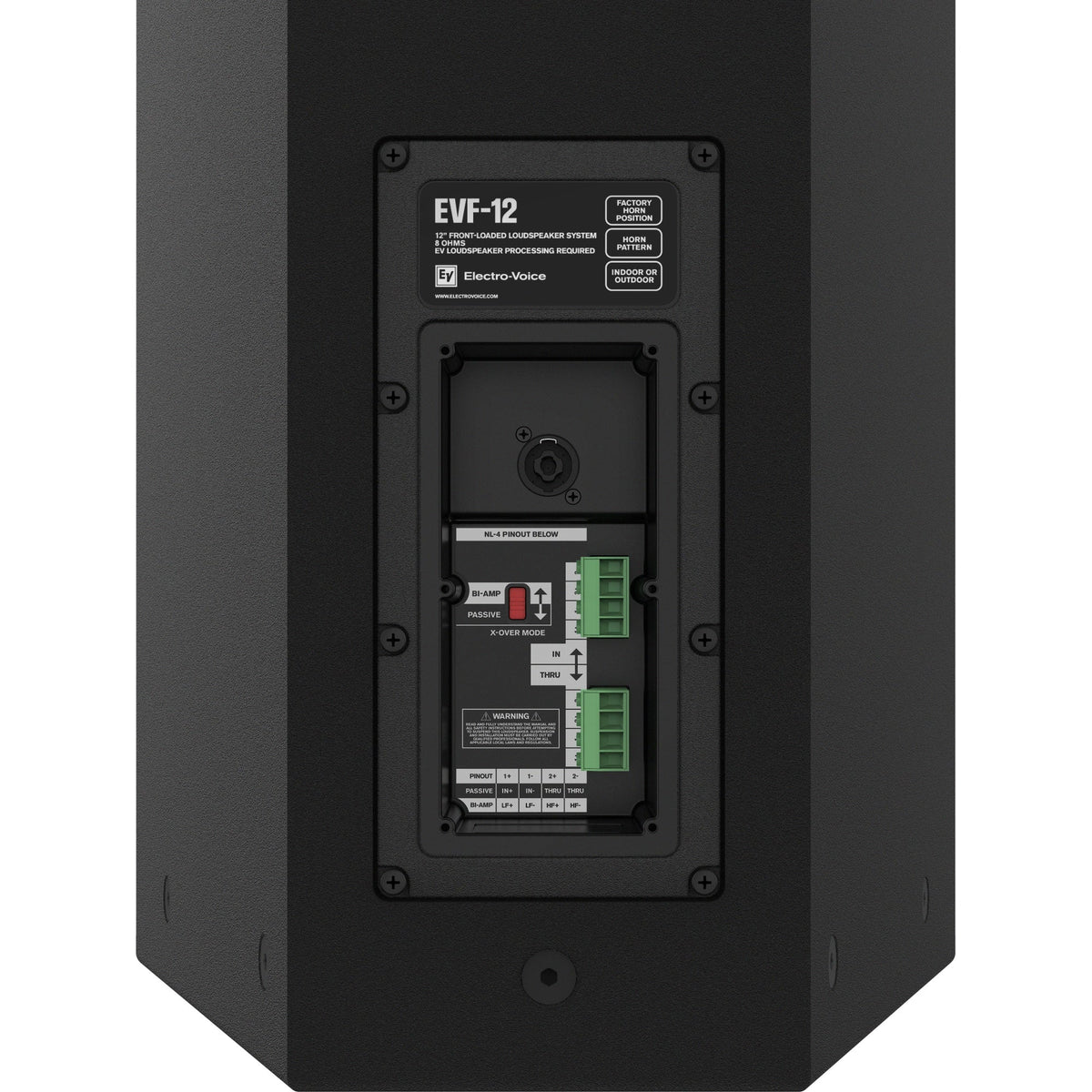 Electro-Voice EVF-12/99-BFW: 12 inch Front Load Point Source Loudspeaker, Outdoor, 90 degree x 90 degree, view 4
