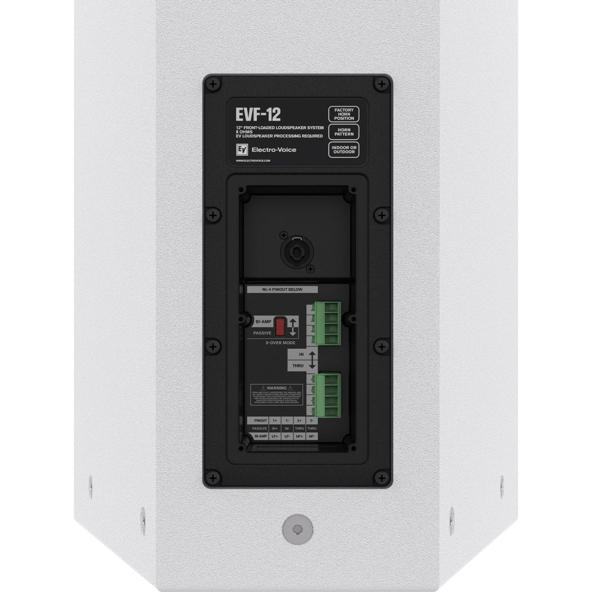 Electro-Voice EVF-12/64-W: 12 inch Front Load Point Source Loudspeaker, Indoor, 60 degree x 40 degree, White, view 5