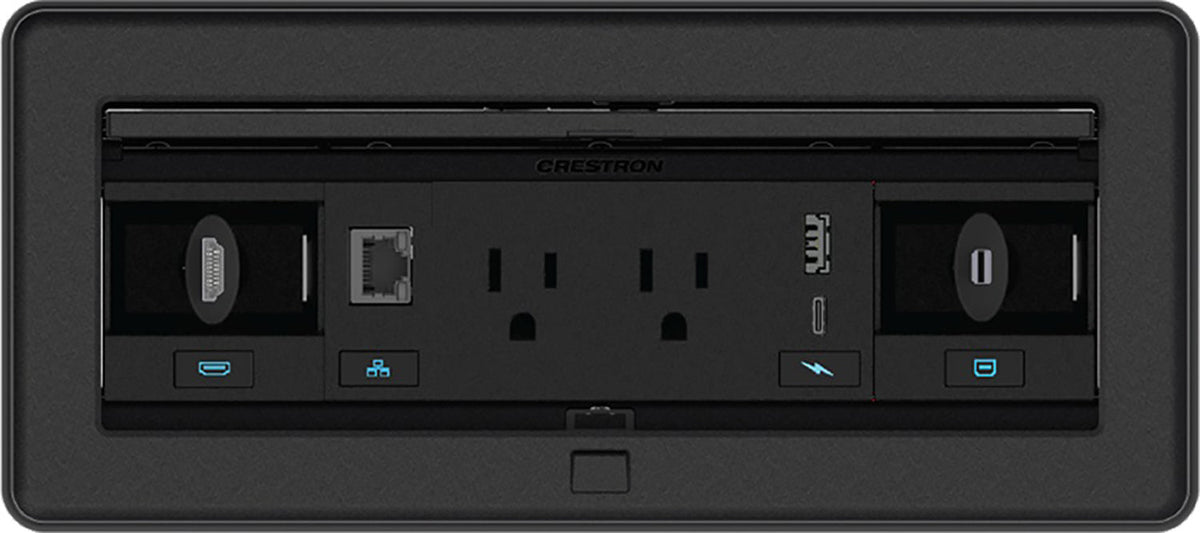 Crestron FT2-1200-ELEC-B Fliptop FT2 Series 1200 Size Black Cable Management System