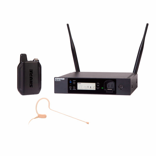 Shure GLXD14R+/MX53 rack-mount dual-band wireless earset system with MX153 microphone