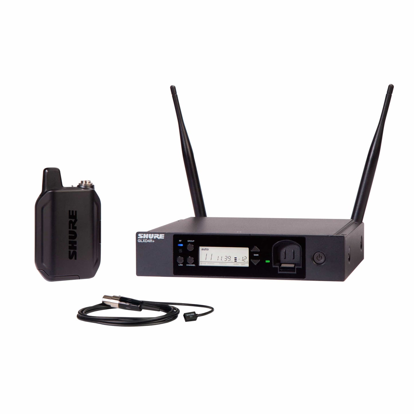 Shure GLXD14R Plus Lavalier System with WL93 Wireless Microphone
