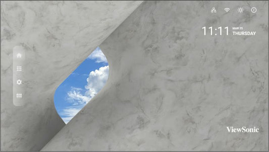 ViewSonic LDP163-091C 163 inch direct view LED video wall front view showing hot swappable modular tiles