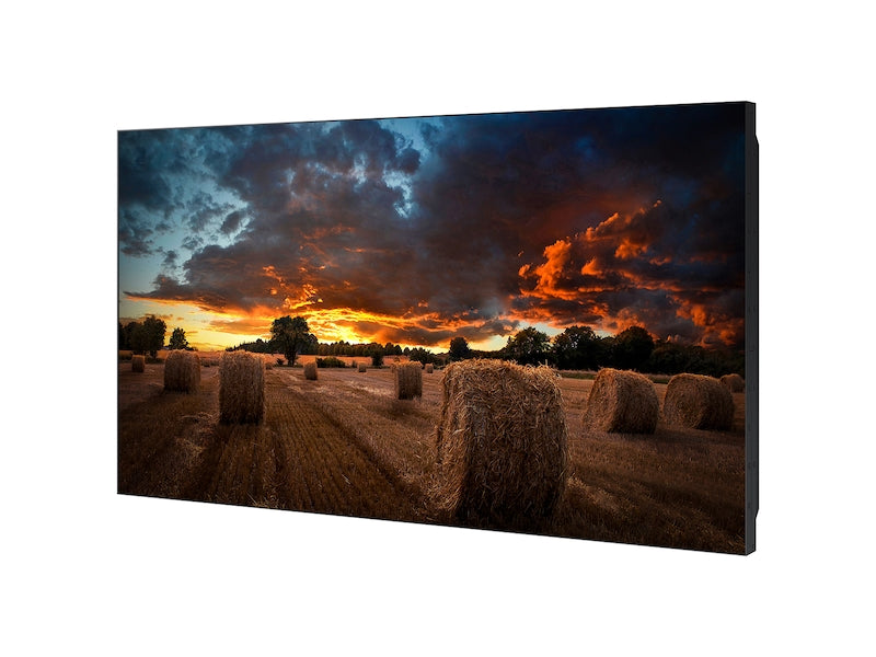 Samsung VM55B-U 55 inch commercial video wall display featuring a 3.5mm bezel-to-bezel profile and 500-nit panel brightness. Bulk inventory ready for corporate procurement and delivery across the UAE via Trianze Tech.