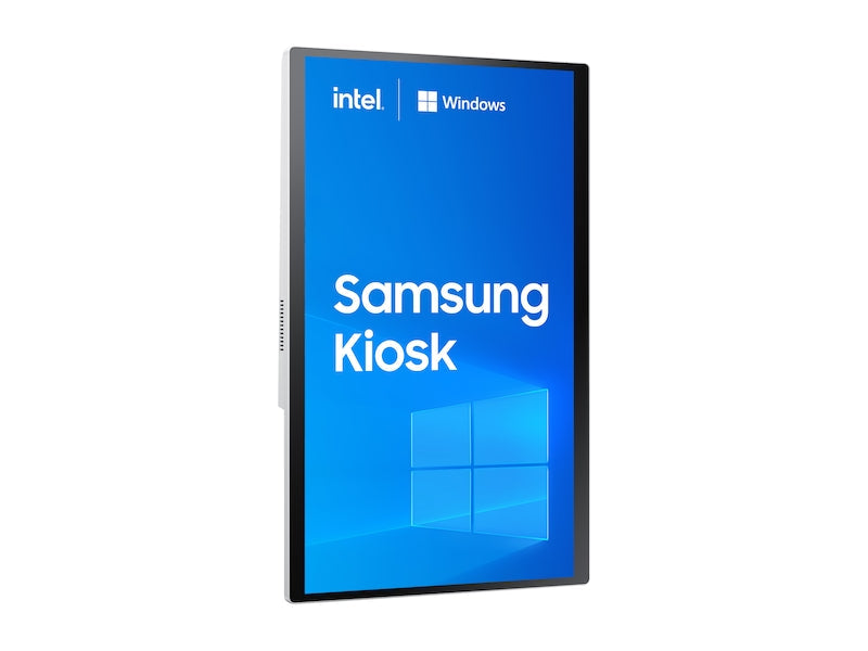Samsung 24 inch Windows Kiosk KM24C-3 touchscreen self service terminal on countertop stand