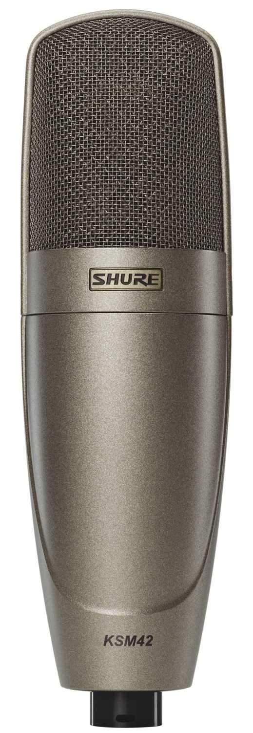 Shure KSM42 large dual-diaphragm cardioid vocal condenser microphone, main product view