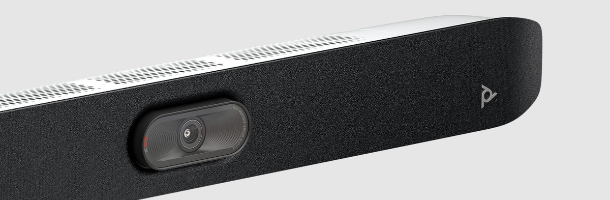 Poly Studio X32 video conferencing bar close up