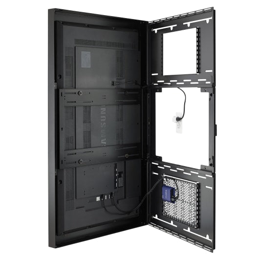 Chief LW50UBP Impact On-Wall Kiosk Enclosure Portrait 50 inch Black, view 4