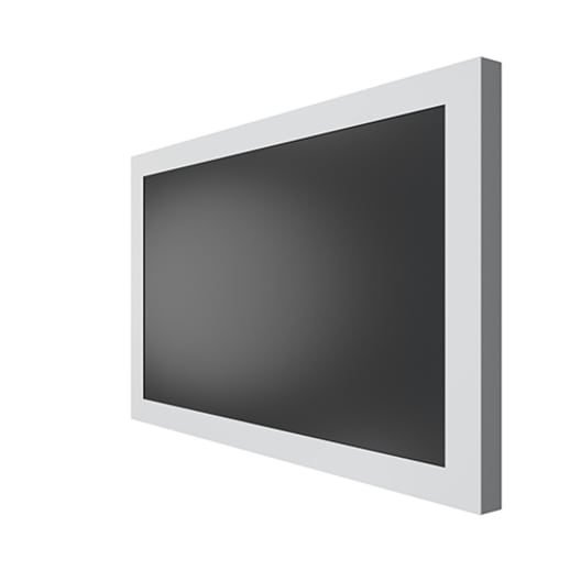 Chief LW75UW Landscape On-Wall Kiosk White 75 inch, view 2