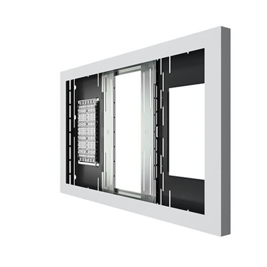 Chief LW65UW Landscape On-Wall Kiosk White 65 inch, view 3