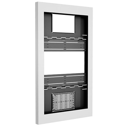 Chief LW65UWPG Impact On-Wall Kiosk with Protective Glass, Portrait 65 inch White, view 4