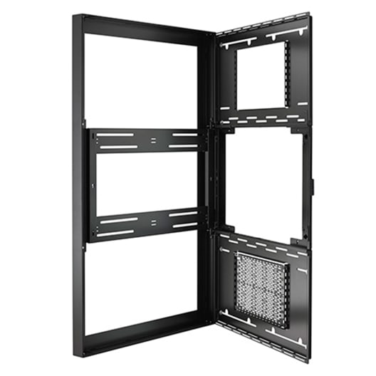 Chief LW65UWPG Impact On-Wall Kiosk with Protective Glass, Portrait 65 inch White, view 6