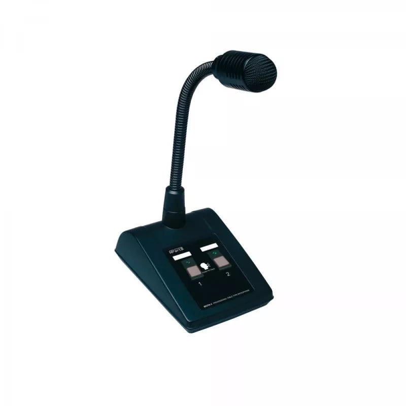Biamp MICPAT-2 2 Zone Paging Microphone with Gooseneck