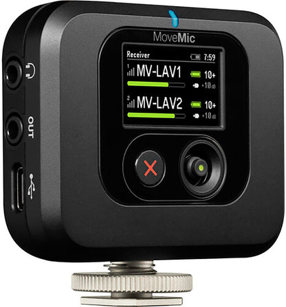 Shure MV-R-Z7 MoveMic Plug-in Wireless Microphone Receiver with Camera Shoe Mount