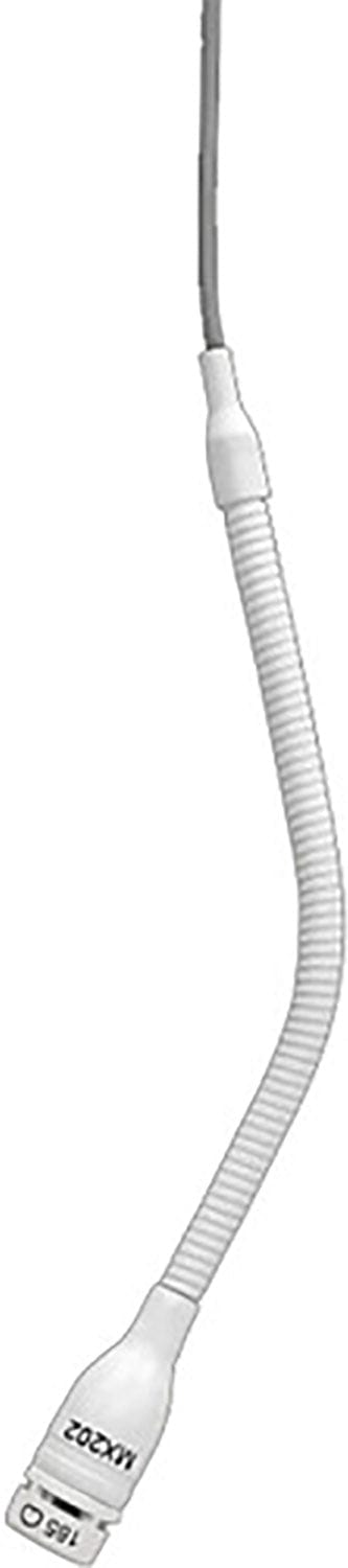 Shure MX202W-A/S Microflex Overhead Microphone - Supercardioid Capsule with 3-Pin XLR - White