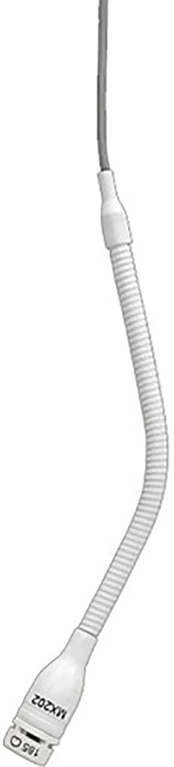 Shure MX202WP-A/MS Microflex Overhead Mini-Shotgun Microphone with Screw Terminals - White