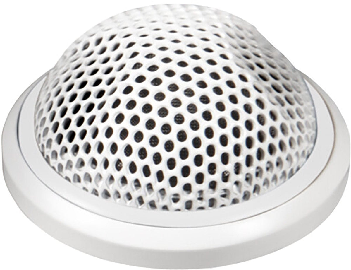 Shure MX395W/BI white bidirectional low-profile boundary microphone with 3-pin XLR, main product view