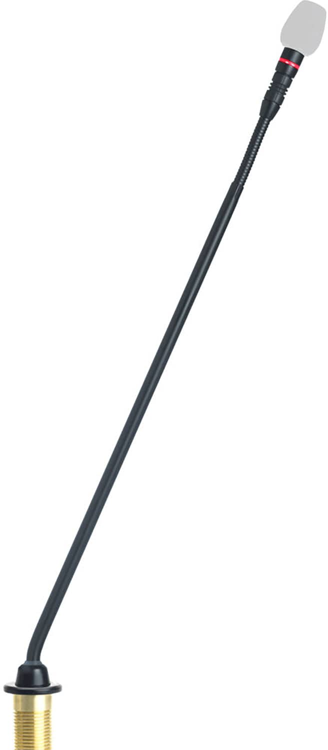 Shure MX415R/N 15 inch gooseneck microphone with top light ring, no capsule