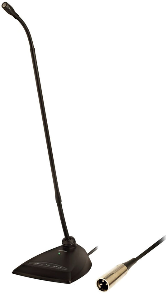 Shure MX418D-N 18 inch gooseneck microphone with desktop base