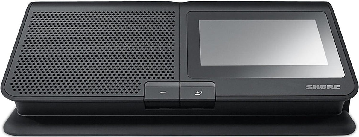 Shure MXCW640 conference unit with gooseneck microphone attached