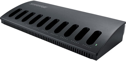 Shure MXCWNCS-US 10-Bay Networked Charging Station for SB930 Batteries - US Power Supply