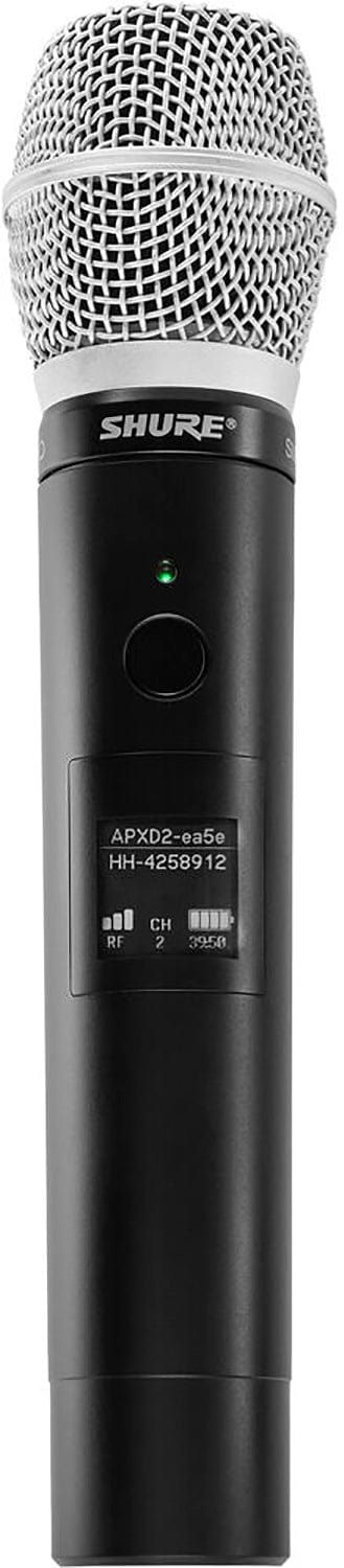 Shure MXW2X/SM86 handheld wireless transmitter with SM86 cardioid capsule for Microflex Wireless neXt, main product view