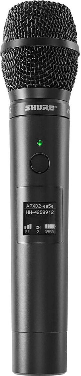 Shure MXW2X/VP68 handheld wireless transmitter with VP68 omnidirectional capsule for Microflex Wireless neXt, main product view