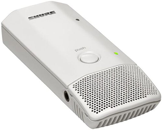 Shure MXW6W/C white cardioid wireless boundary microphone transmitter for Microflex Wireless, main product view