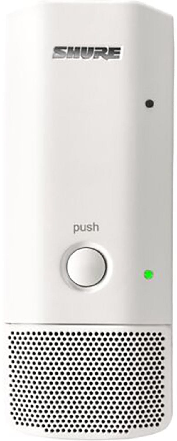 Shure MXW6W/C=-Z10 Boundary Transceiver - Cardioid with Z10 Frequency Band - White