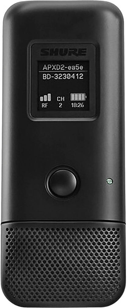 Shure MXW6X/O=-Z10 Boundary Microphone Transmitter for Microflex Systems - Omnidirectional - Black