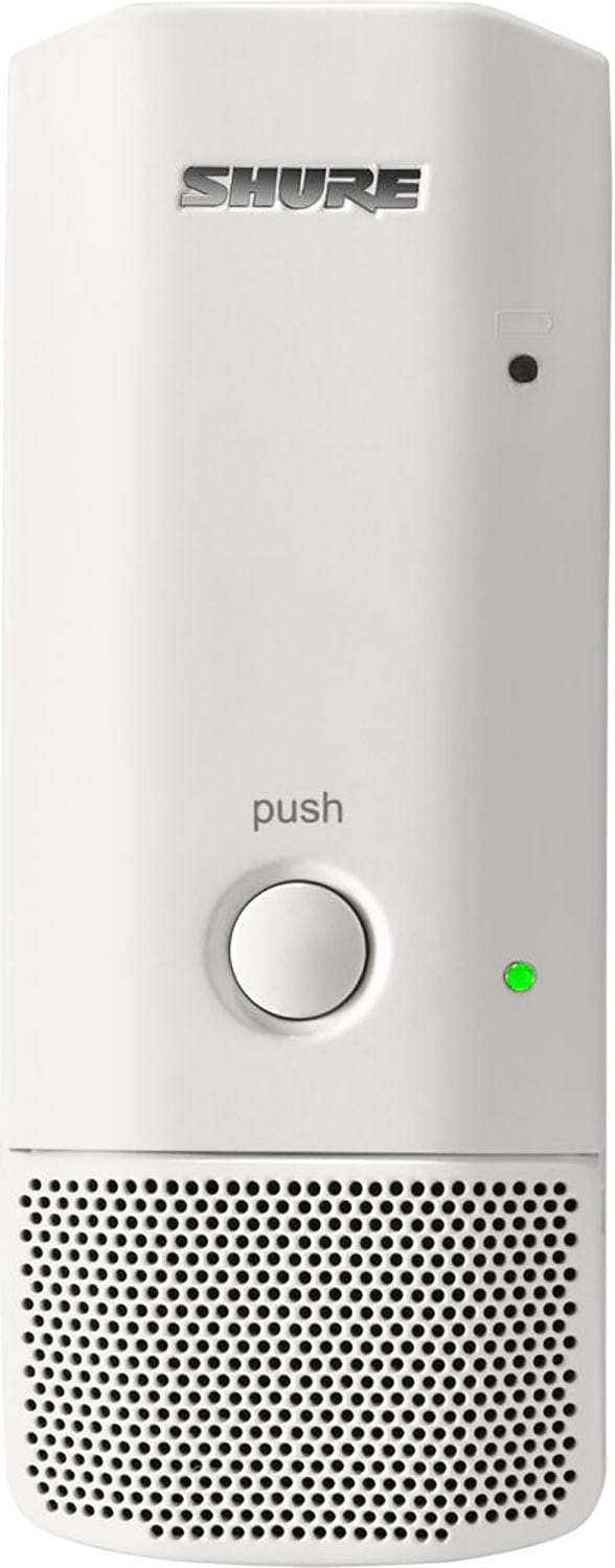 Shure MXW6XW/C=-Z10 Boundary Microphone Transmitter for Microflex Systems - Cardioid - White