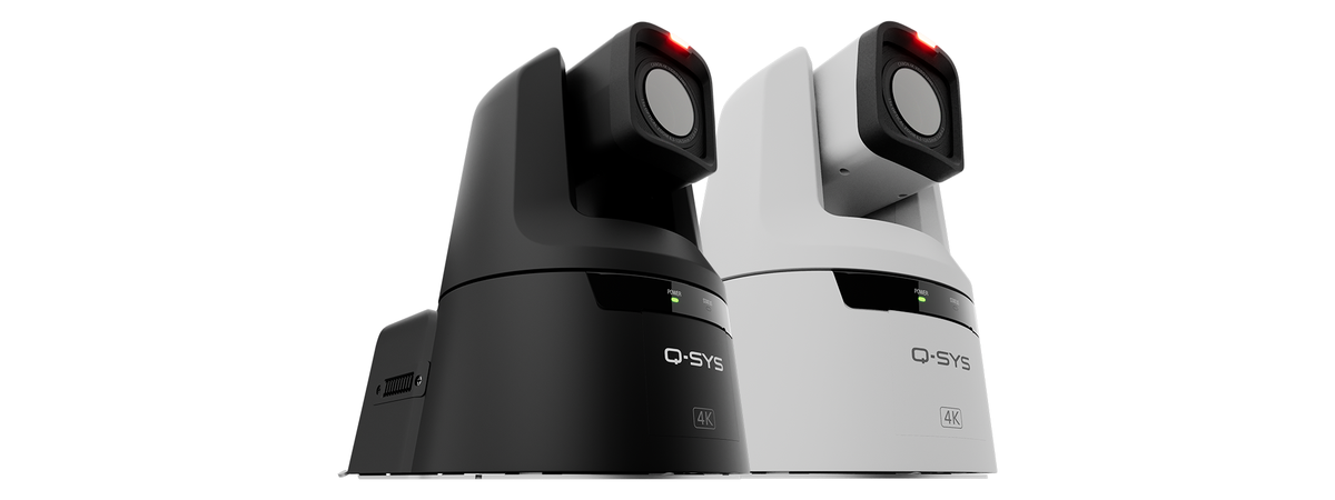 Q-SYS NC-Pro15x White: PTZ Network Camera Canon Optics 4K UHD, White