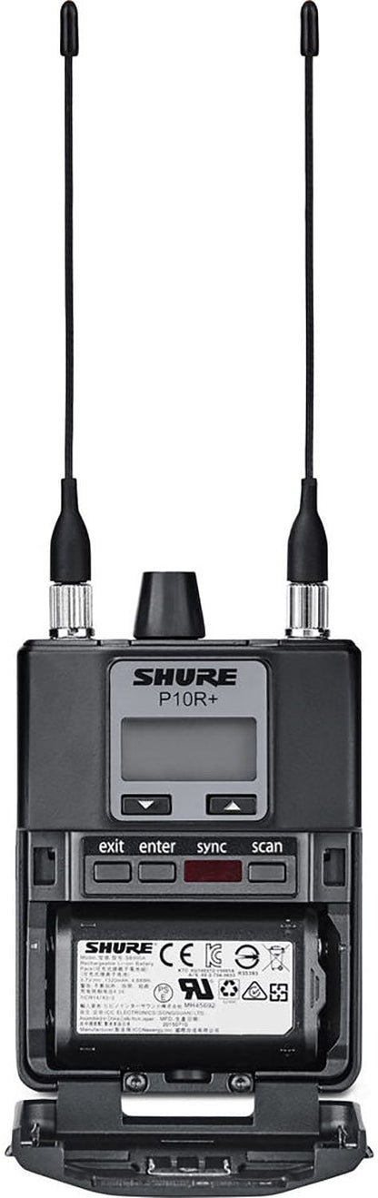Shure P10R+=-J8A Diversity Bodypack Receiver for PSM 1000 Personal Monitor System - J8A Band