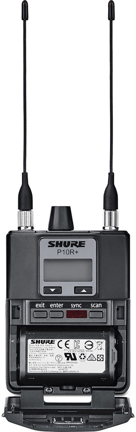 Shure P10R+=-J8A Diversity Bodypack Receiver for PSM 1000 Personal Monitor System - J8A Band