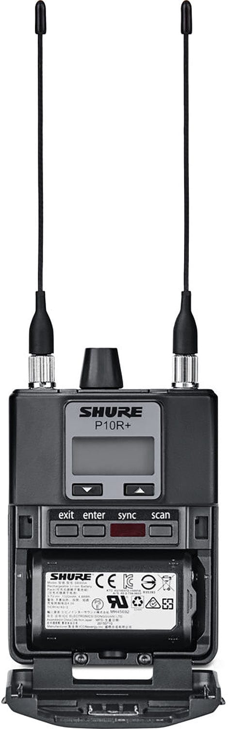 Shure P10TR+425CL-G10 PSM1000 Monitor System - Dual Transmitter/2x Bodypacks/2x Earphones - G10 Band