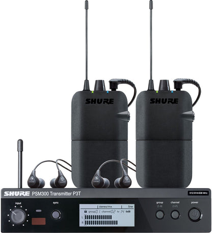 Shure P3TR112TW-G20 Twin Pack for PSM300 Monitoring System - G20 Band
