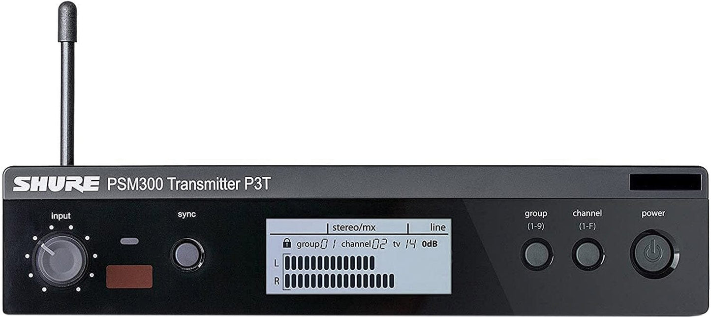 Shure P3TRA215CL-G20 Wireless Personal Monitor System Set for PSM300 System - G20 Band - Clear