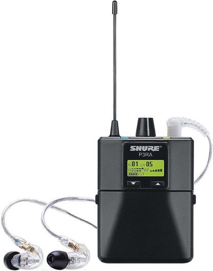 Shure P3TRA215CL-J13 Wireless Personal Monitor System Set for PSM300 System - J13 Band - Clear