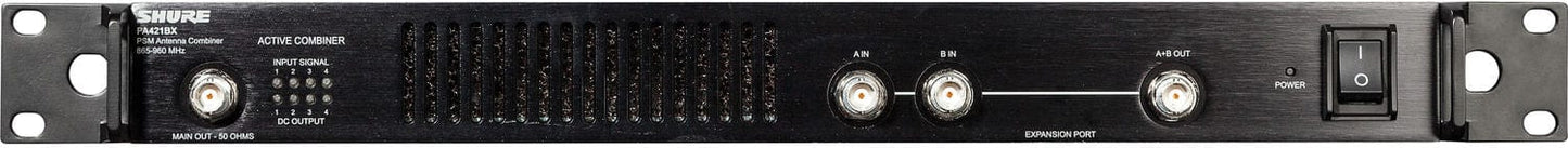 Shure PA421BX 4-Channel Antenna Combiner for PSM Wireless Systems - 865-960 Mhz