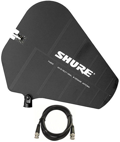 Shure PA805SWB Passive Directional Antenna with 10 Foot BNC Cable - 470-952 MHz