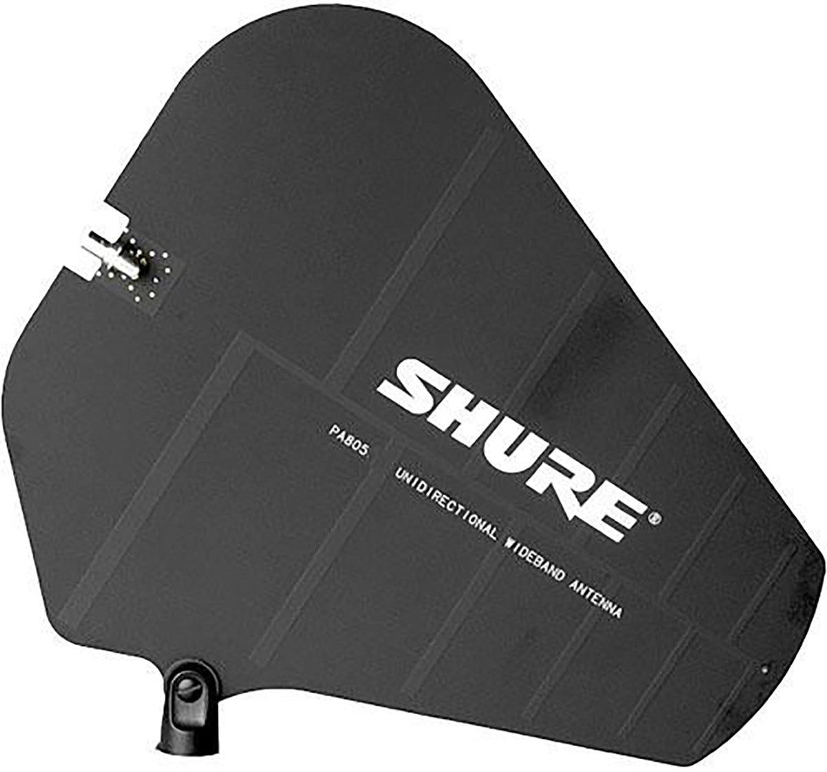 Shure PA805SWB antenna mounted on microphone stand