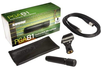 Shure PGA81 Small-Diaphragm Condenser Microphone with XLR Cable