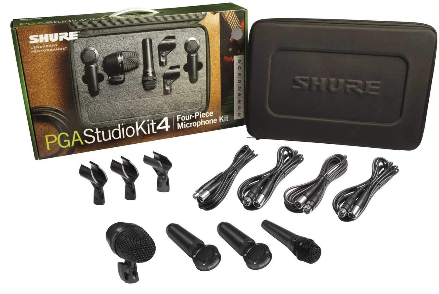 Shure PGASTUDIOKIT4 4-Piece Microphone Studio Kit