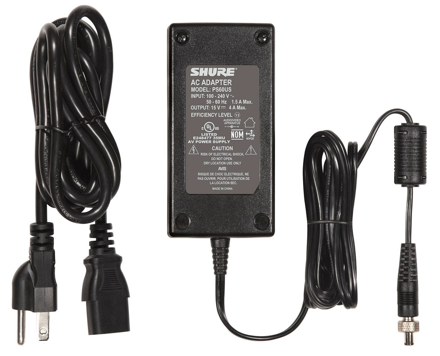 Shure PS60US Replacement In-Line US Power Supply