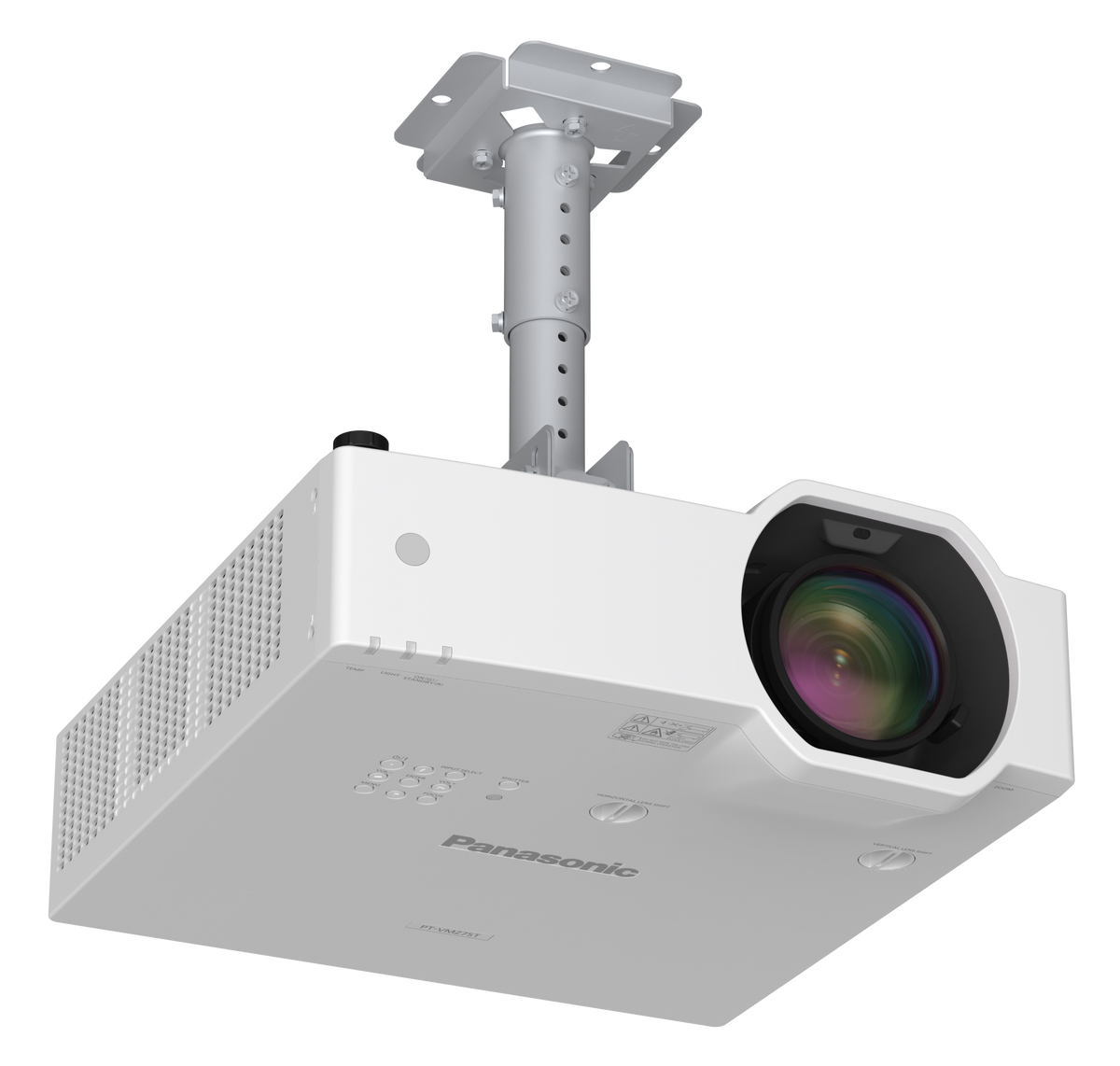 Panasonic PT-VMZ7STBU7: 7,000 Lumen WUXGA Laser LCD Projector with Short Throw Lens, Black, view 3