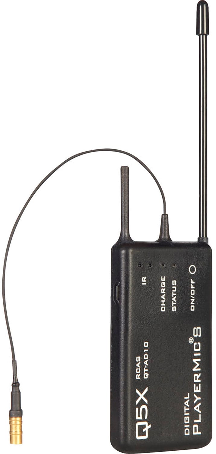 Shure QTAD10PS=-K55 AD10PS PlayerMic Short Transmitter - 606-694 MegaHertz